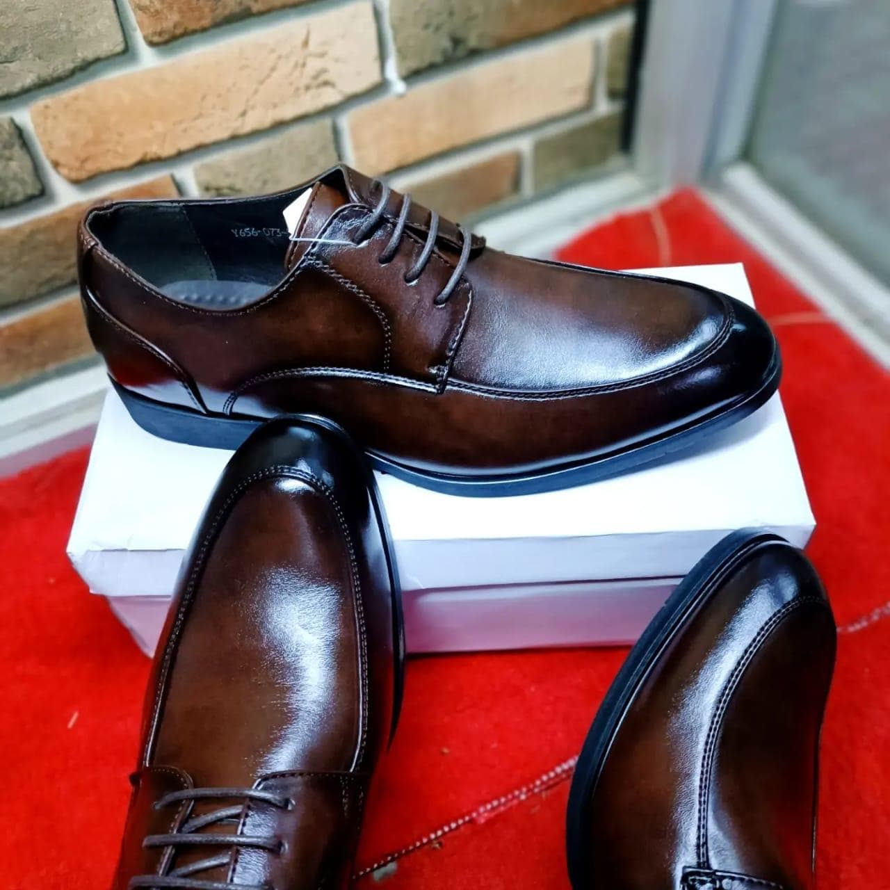 Coffee Brown oxford shoe for men — Coffee Apron Laced Official